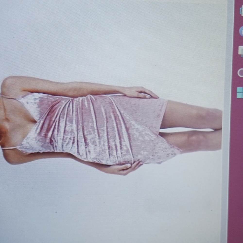 Charlotte Russe Pink Velvet Dress